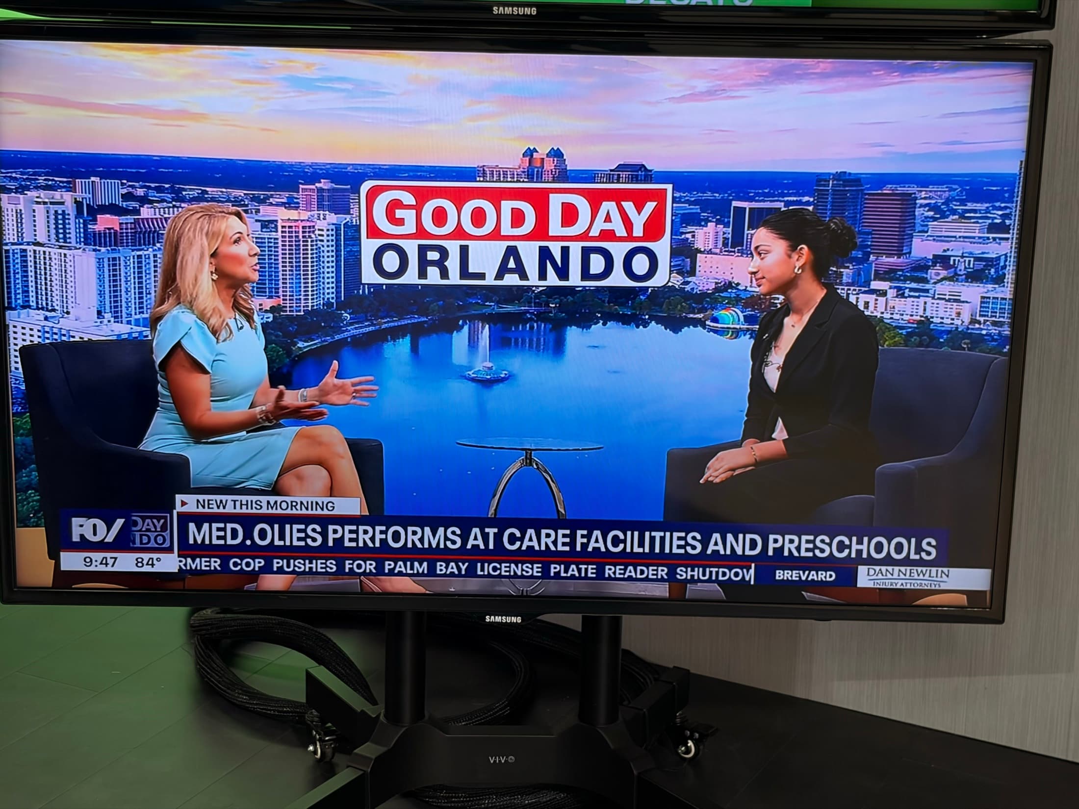 Good Day Orlando broadcast covering Medolies